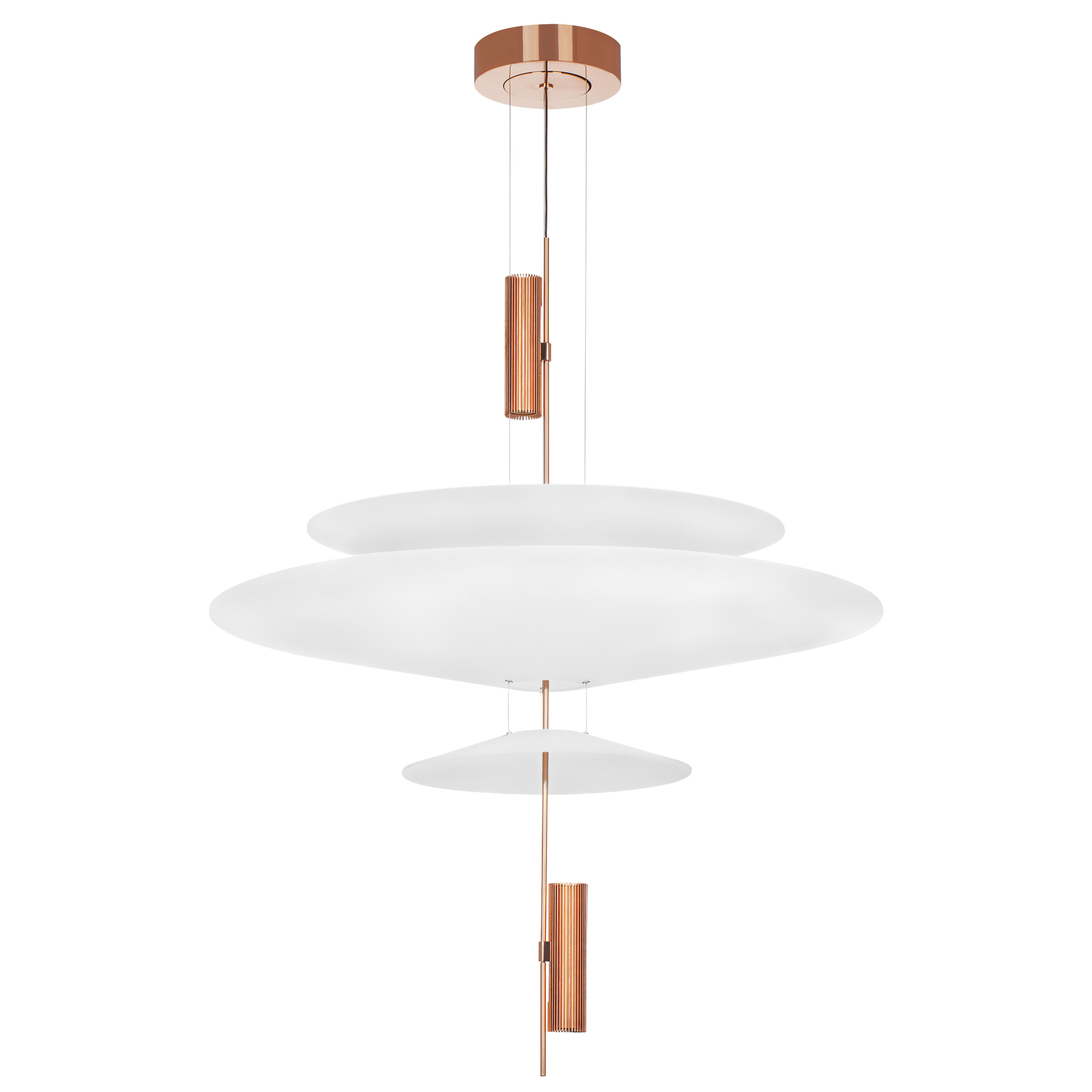 Изображение товара Подвесной светодиодный светильник Lightstar Viola 3x6W теплый белый золотой