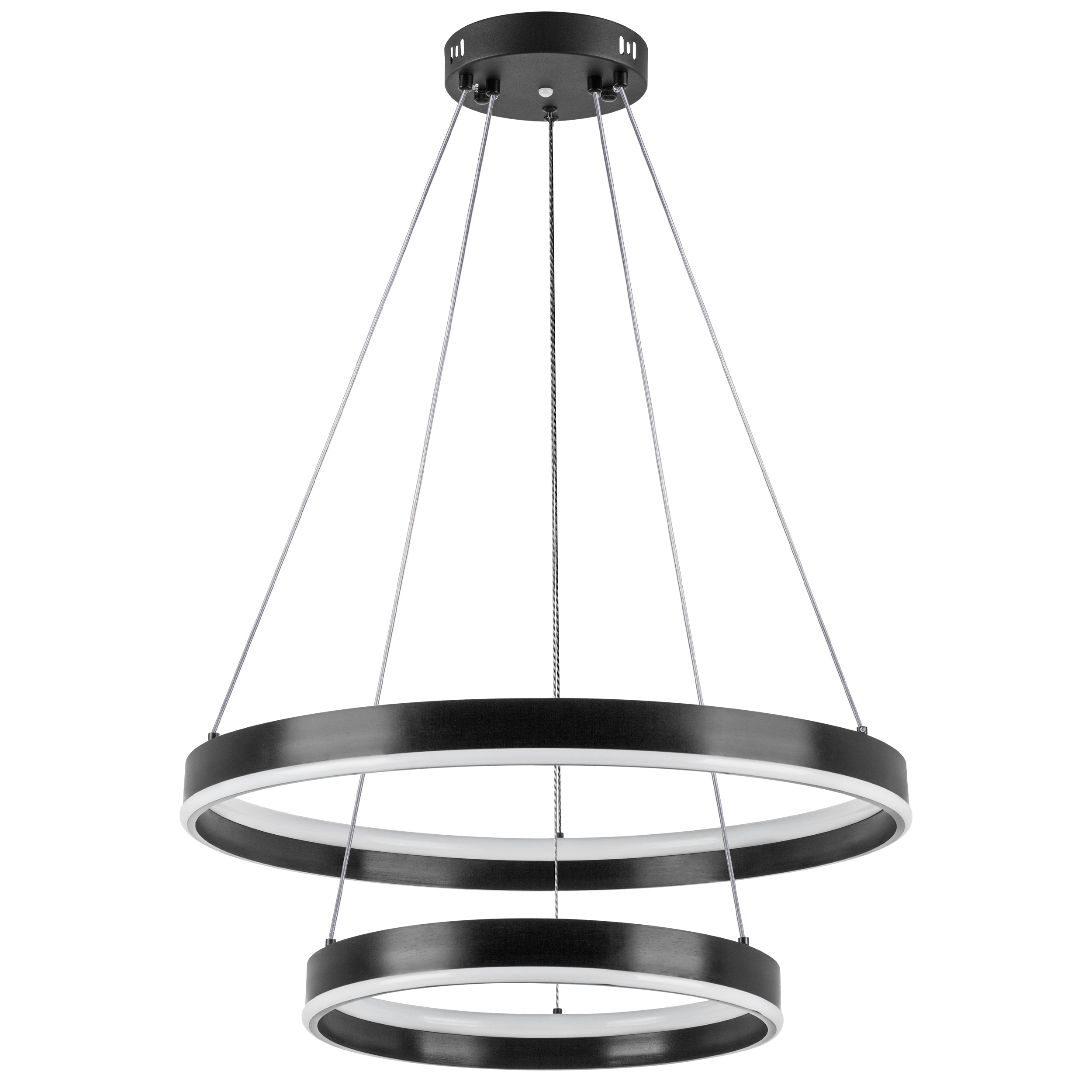 Изображение товара Люстра подвесная светодиодная Lightstar Rotonda с пультом управления 17 м² регулируемый белый свет цвет черный