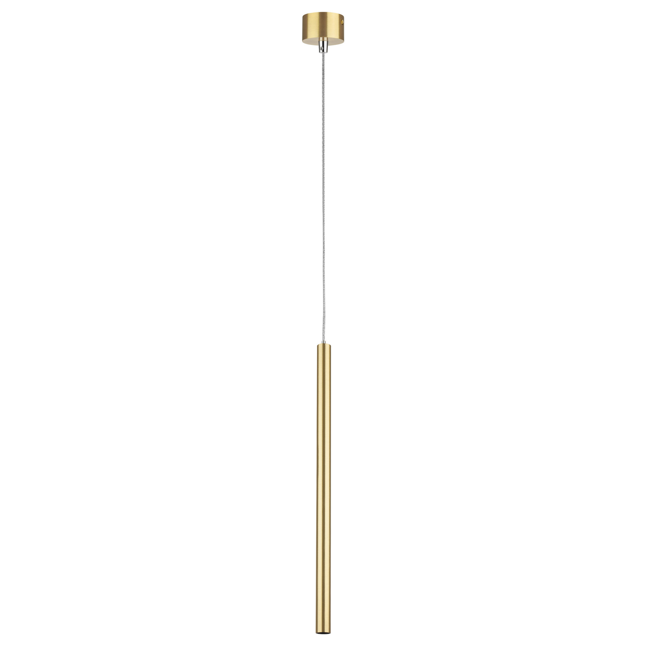 Изображение товара Светильник подвесной светодиодный Lightstar LS_747243 Tubo 2 м² нейтральный белый свет цвет золото