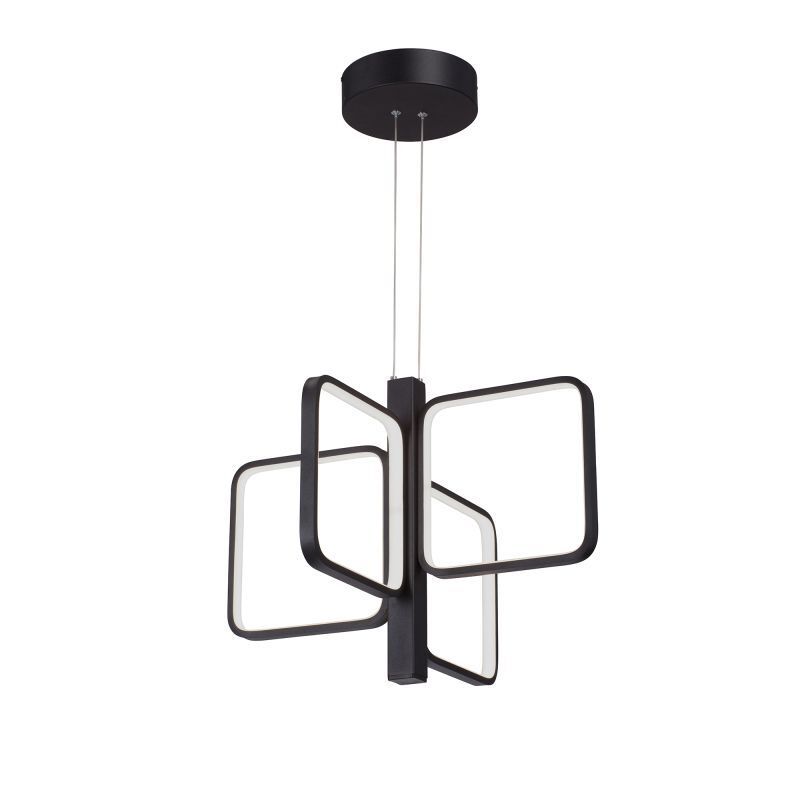 Изображение товара Современный черный подвесной светильник Vitaluce V3968-1_4S для натяжных потолков