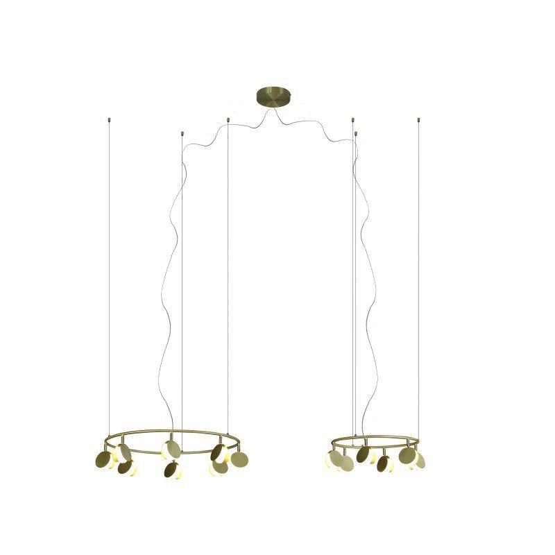 Изображение товара Светильник подвесной светодиодный Mantra 7356(2) 23 м² теплый белый (желтый) свет цвет жёлтый/золотой