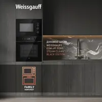 Изображение товара Встраиваемая микроволновая печь Weissgauff HMT-256 25 л черная с сенсорным управлением