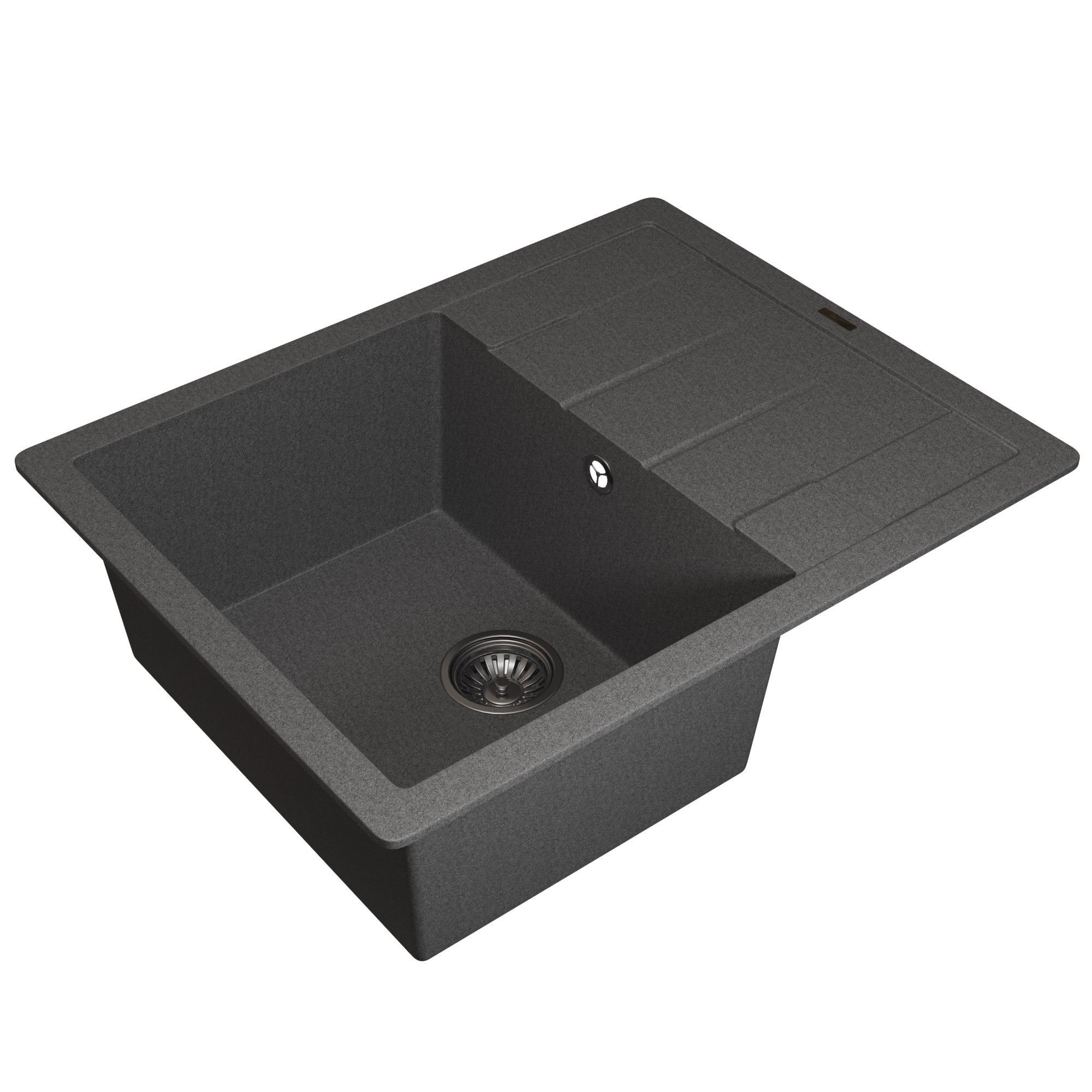 Изображение товара Мойка кухонная врезная Uperwood Quartz UPD 03 51x65 см серый кухонный аксессуар
