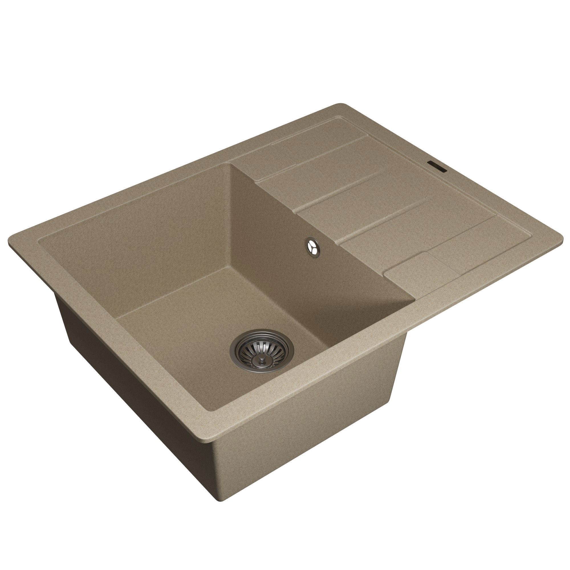 Изображение товара Мойка для кухни врезная Uperwood Quartz UPD-03 51x65 см бежевый матовый