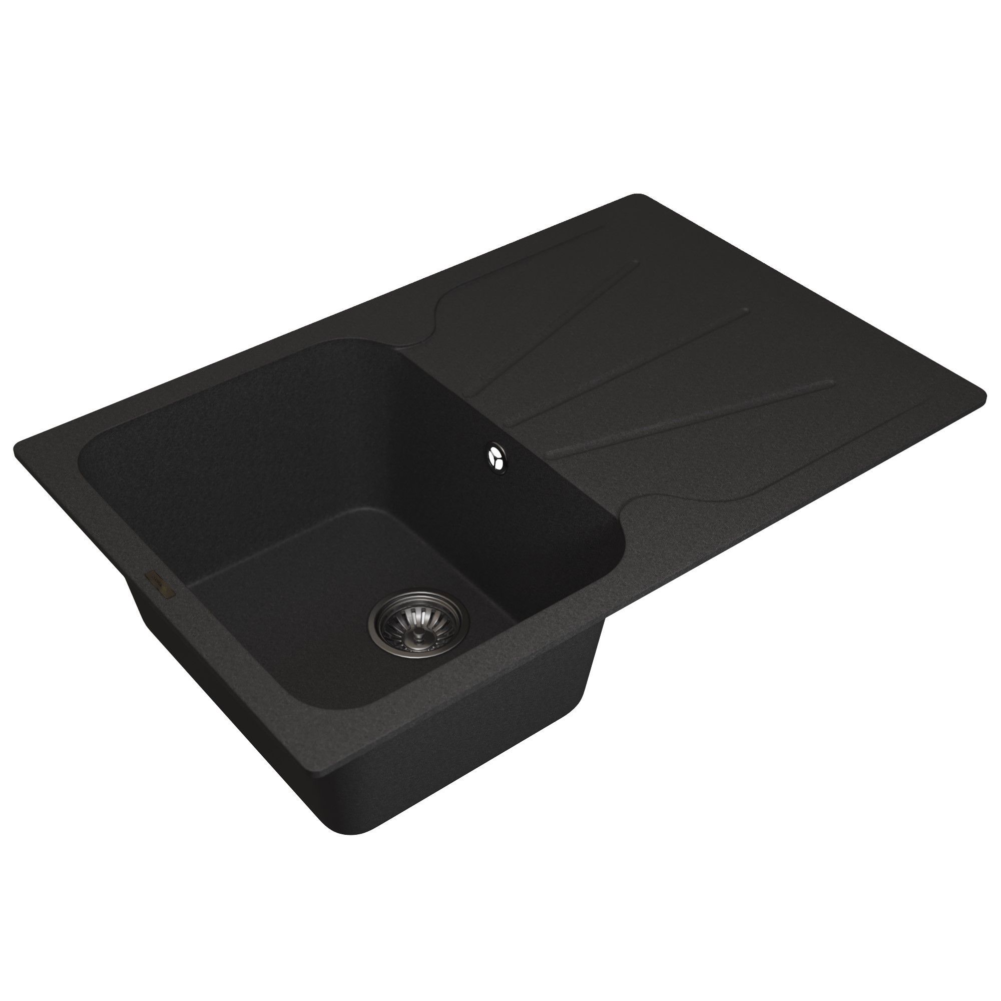 Изображение товара Мойка для кухни Uperwood Quartz UPD-04 51x78 см с черным матовым покрытием