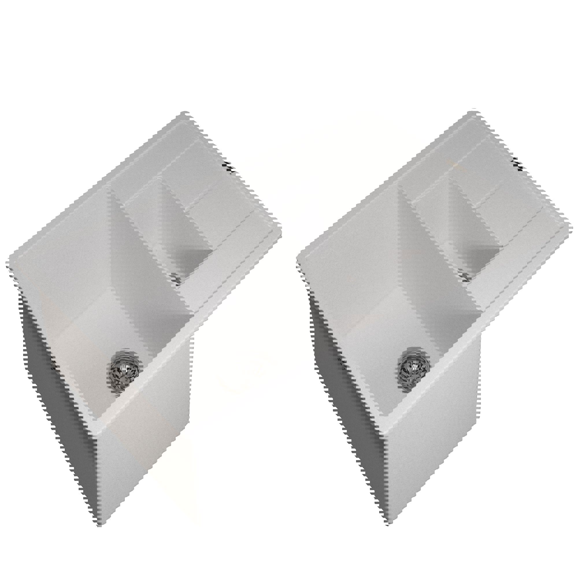 Изображение товара Врезная кварцевая мойка для кухни Uperwood Quartz UPD-05 51x78 см белый матовый