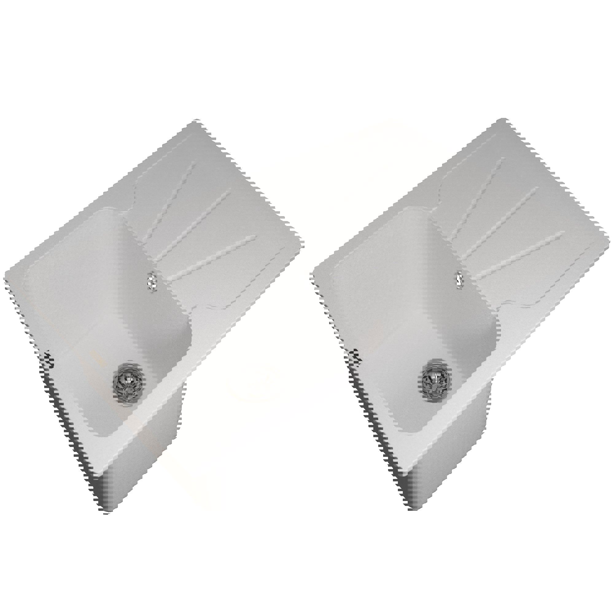 Изображение товара Мойка кухонная врезная из кварцевого композита UPERWOOD UPD-04 51x78 см, белый матовый