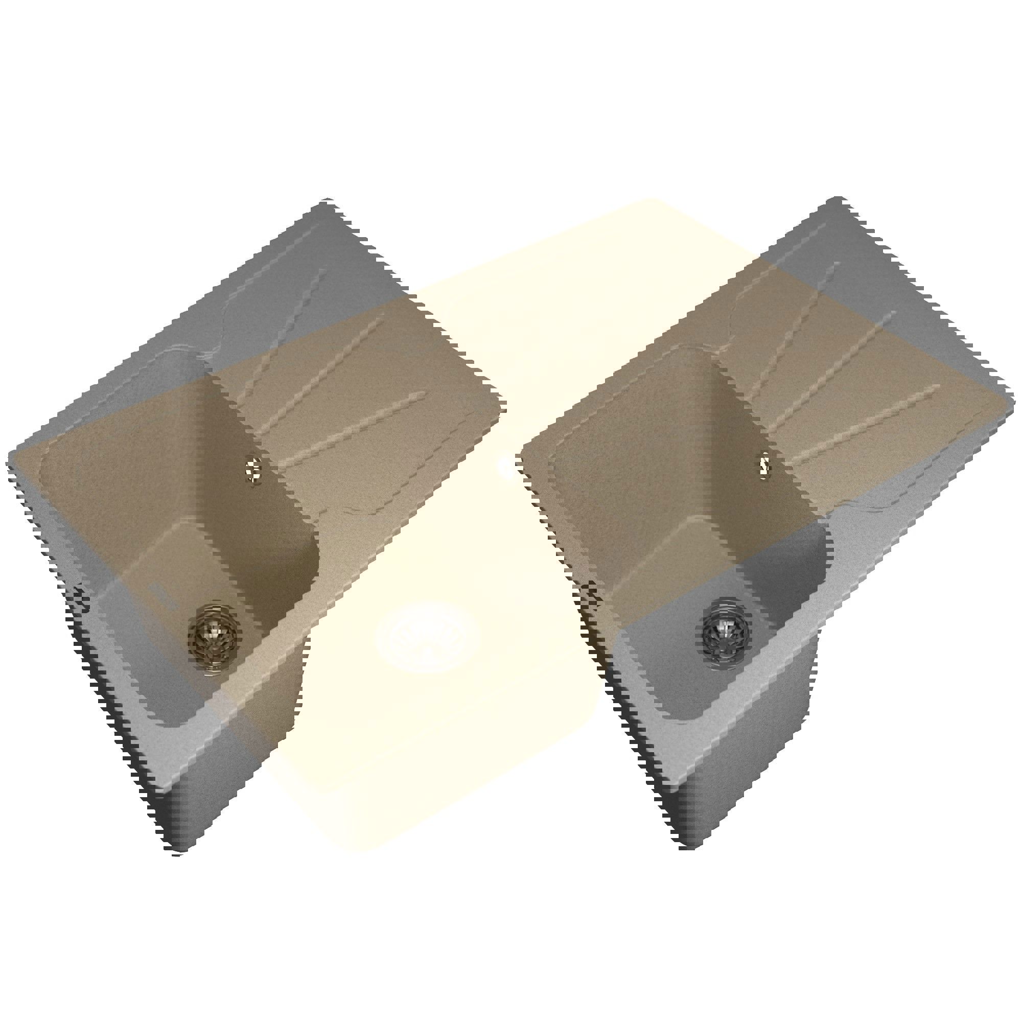 Изображение товара Мойка для кухни Uperwood Quartz UPD-04 51x78 см бежевый врезная