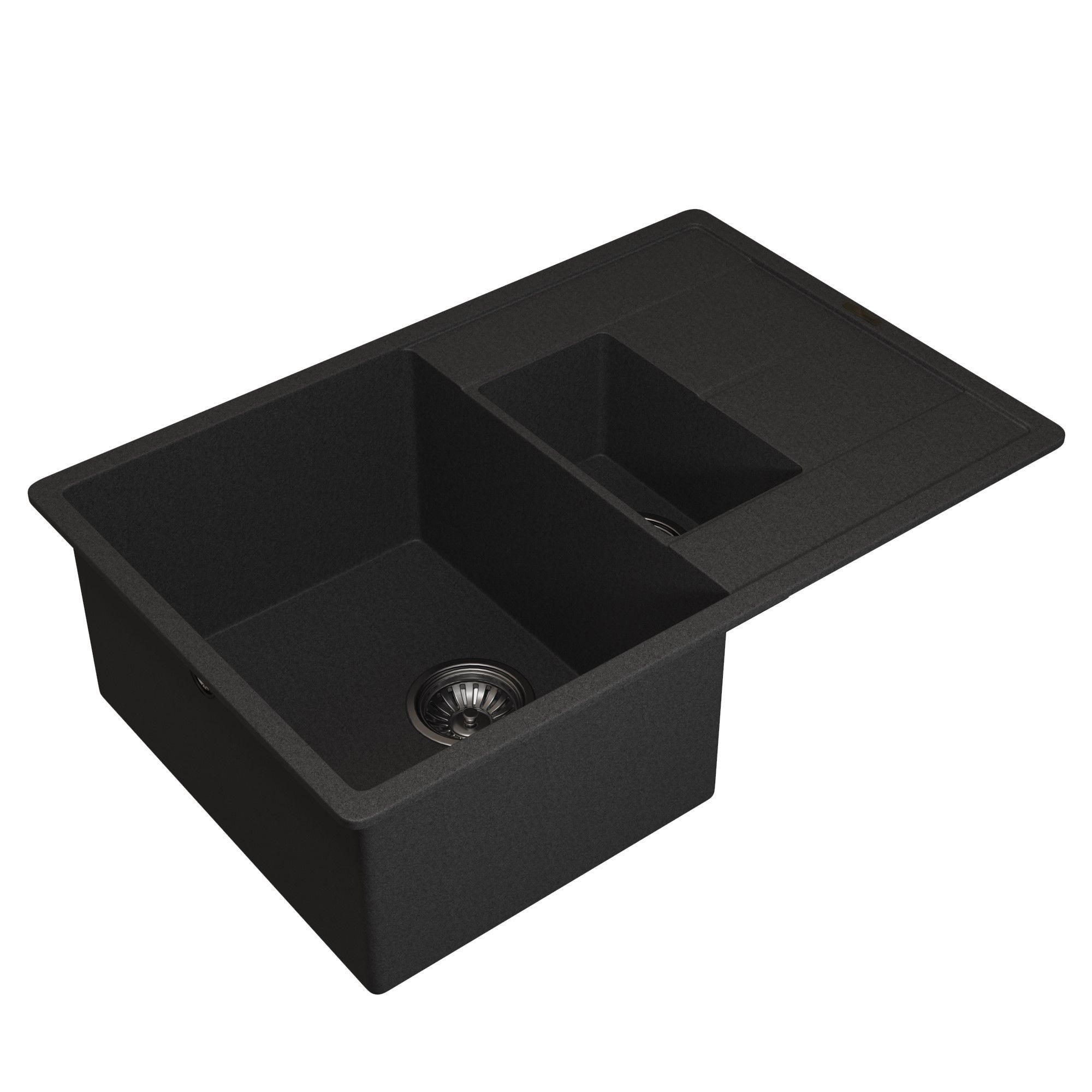 Изображение товара Мойка для кухни врезная Uperwood Quartz UPD-05 51x78 см черный матовый