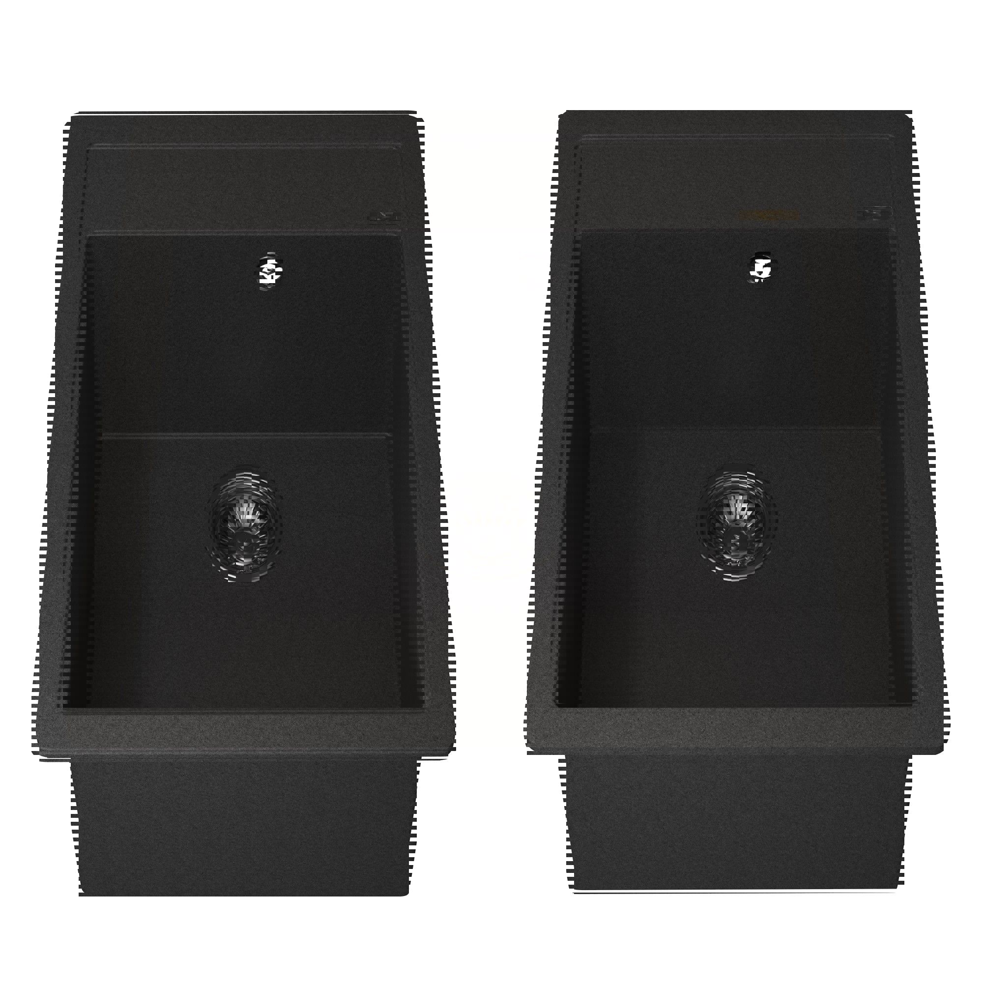 Изображение товара Мойка для кухни врезная Uperwood Quartz UPD-07 51x46 см черный матовый