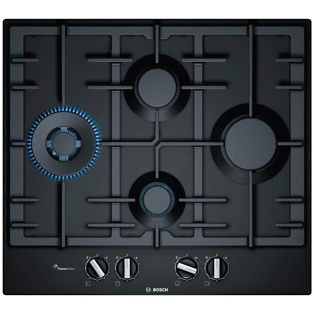 Изображение товара Газовая варочная панель Bosch HSG6S6FDV0 58.2 см 4 конфорки цвет черный