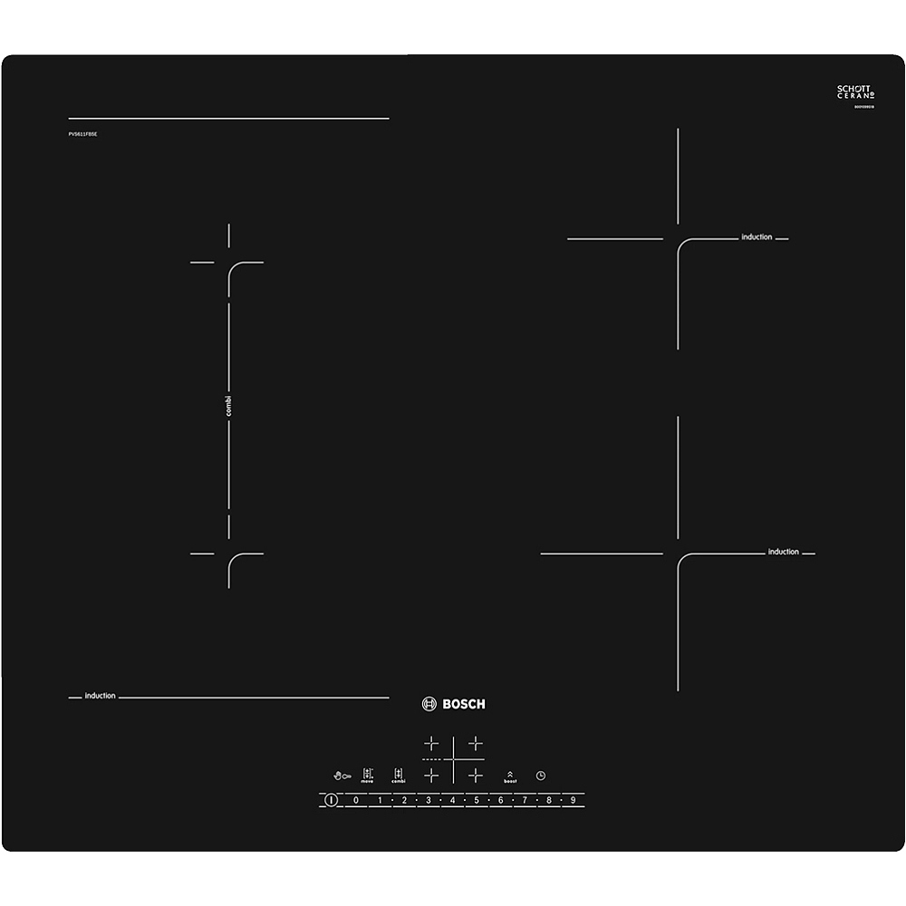 Изображение товара Индукционная варочная панель Bosch HMI40IC 4 конфорки 59.2 см черная