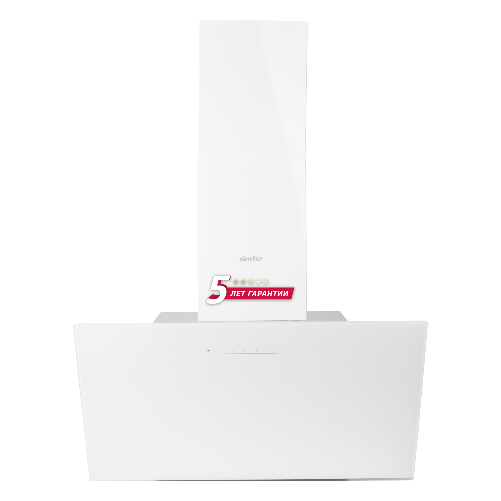 Изображение товара Настенная наклонная вытяжка Simfer 8650SM 60 см белая для кухни