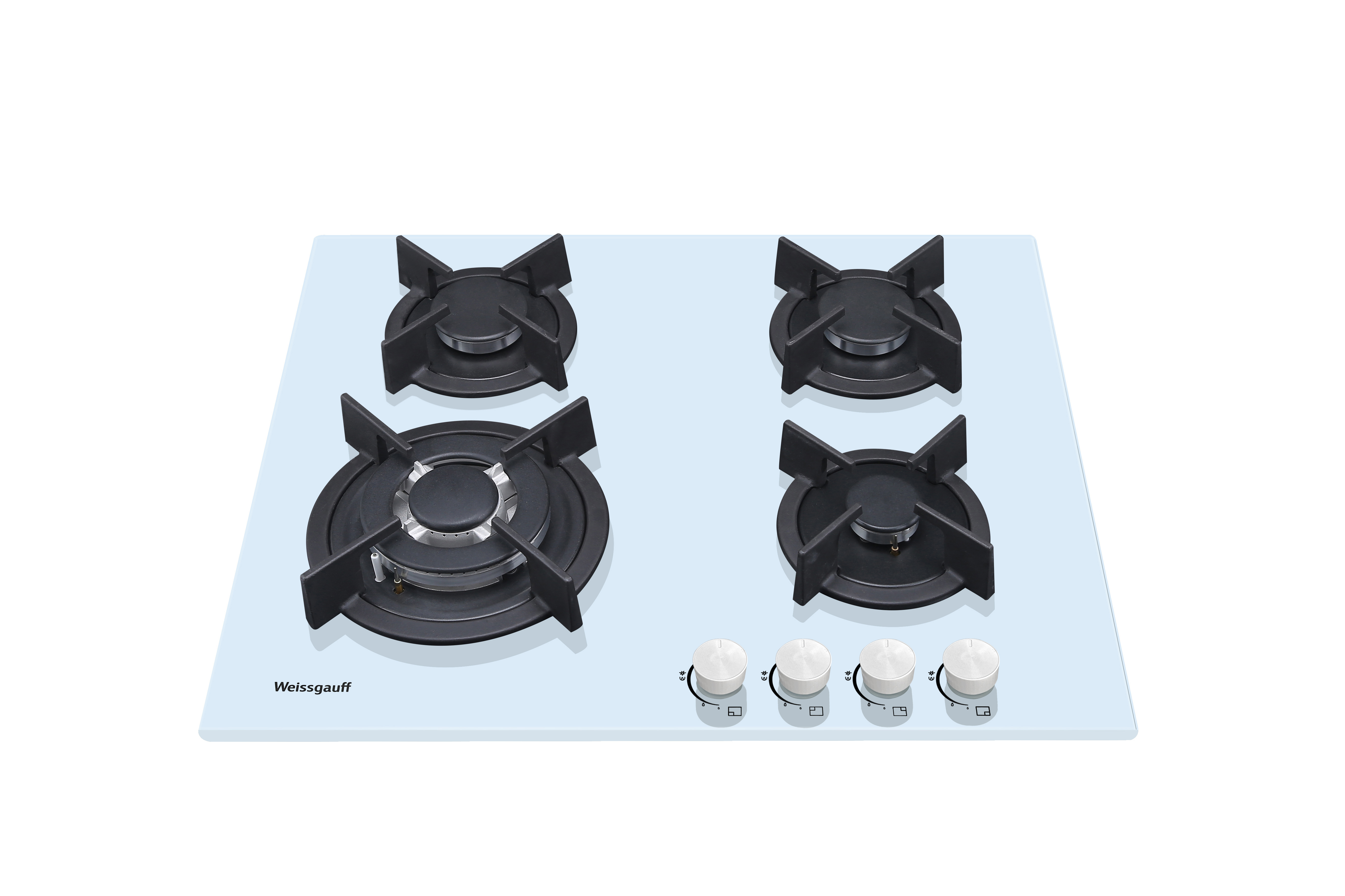 Изображение товара Газовая варочная панель Weissgauff HGG 640 WGW 60 см 4 конфорки белый