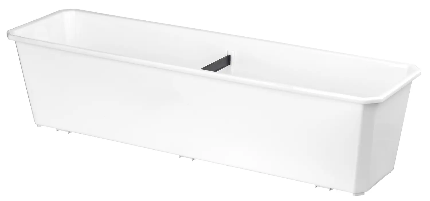 Ящик балконный Homwer 60x17x15 см v10.5 л пластик белый