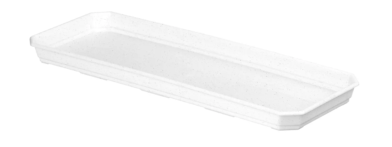 Поддон для балконного ящика Idi Land 13.8x2.4x40 см пластик мраморный