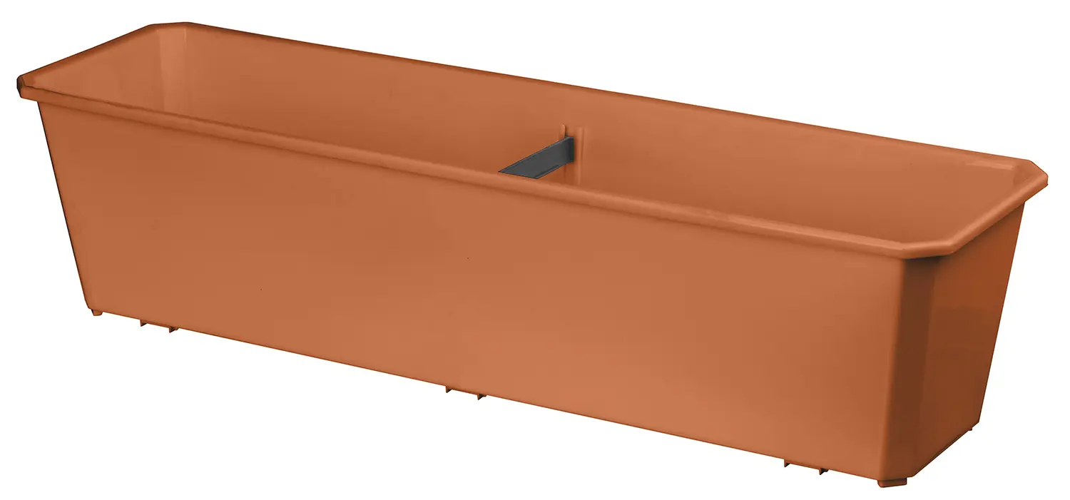 Ящик балконный Homwer 60x17x15 см v10.5 л пластик терракотовый
