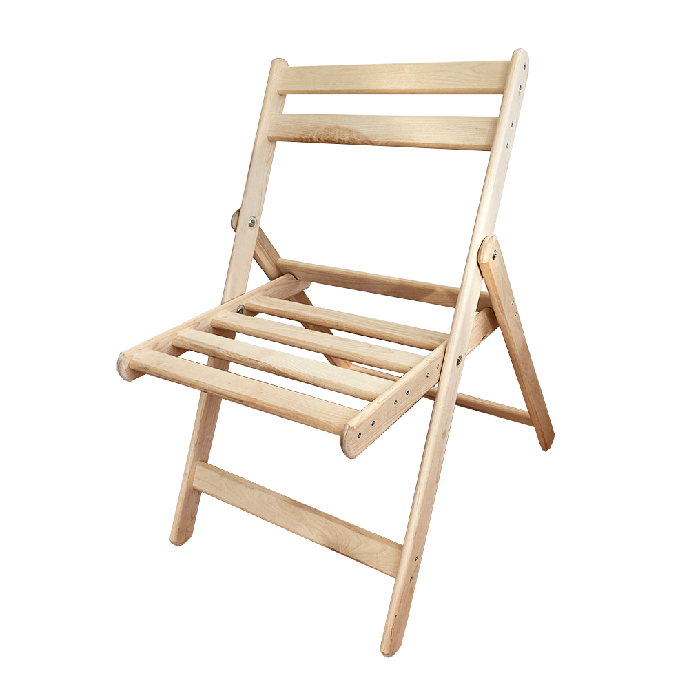 Изображение товара Садовый складной стул Симфония из дерева бежевого цвета