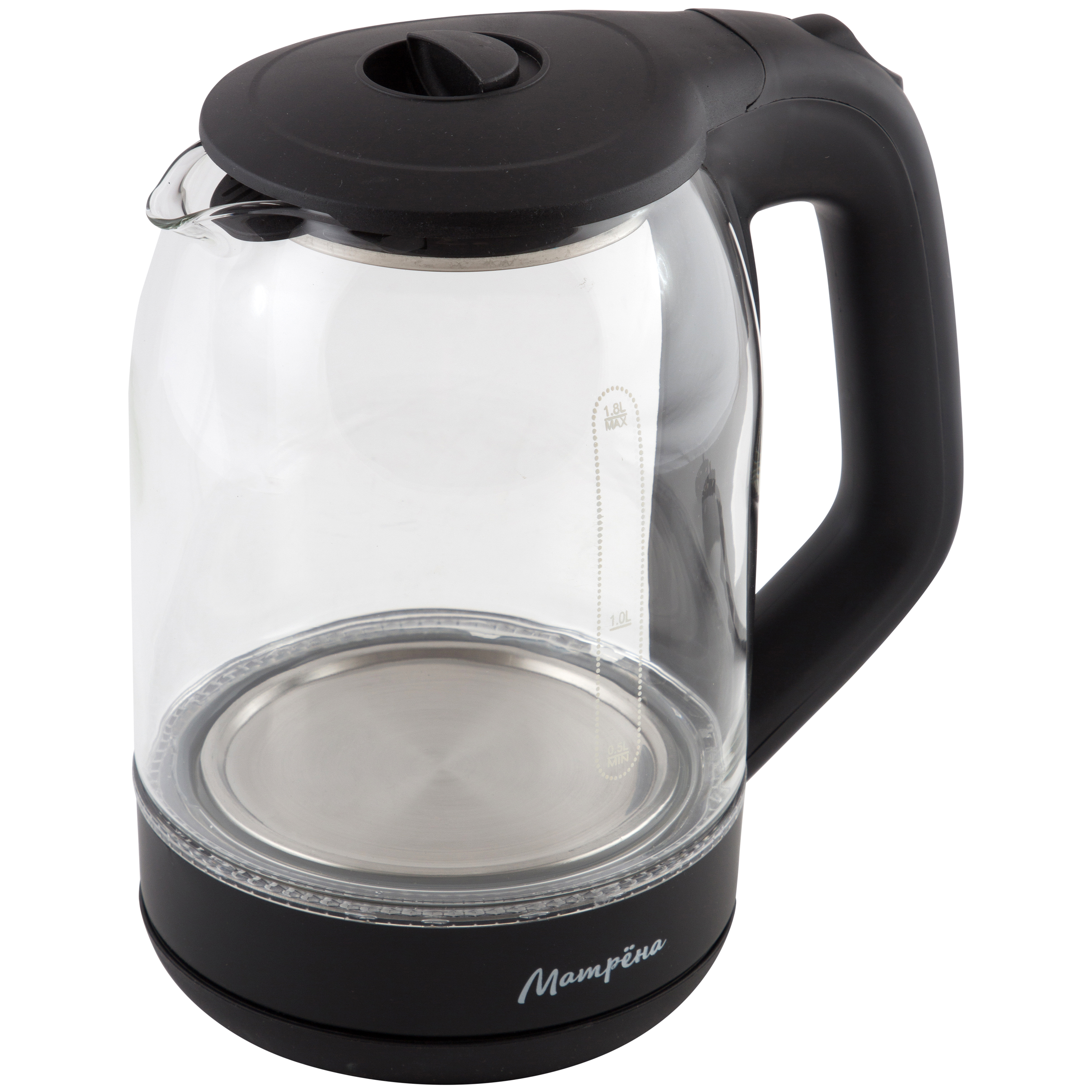 Изображение товара Электрический чайник Матрена MA-006 1.8л стекло черный с LED подсветкой