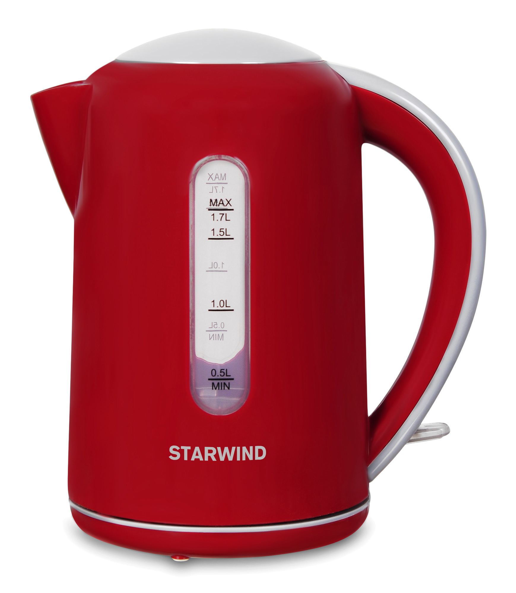 Изображение товара Электрический чайник Starwind SKG1021 1.7 л пластик цвет красный/серый
