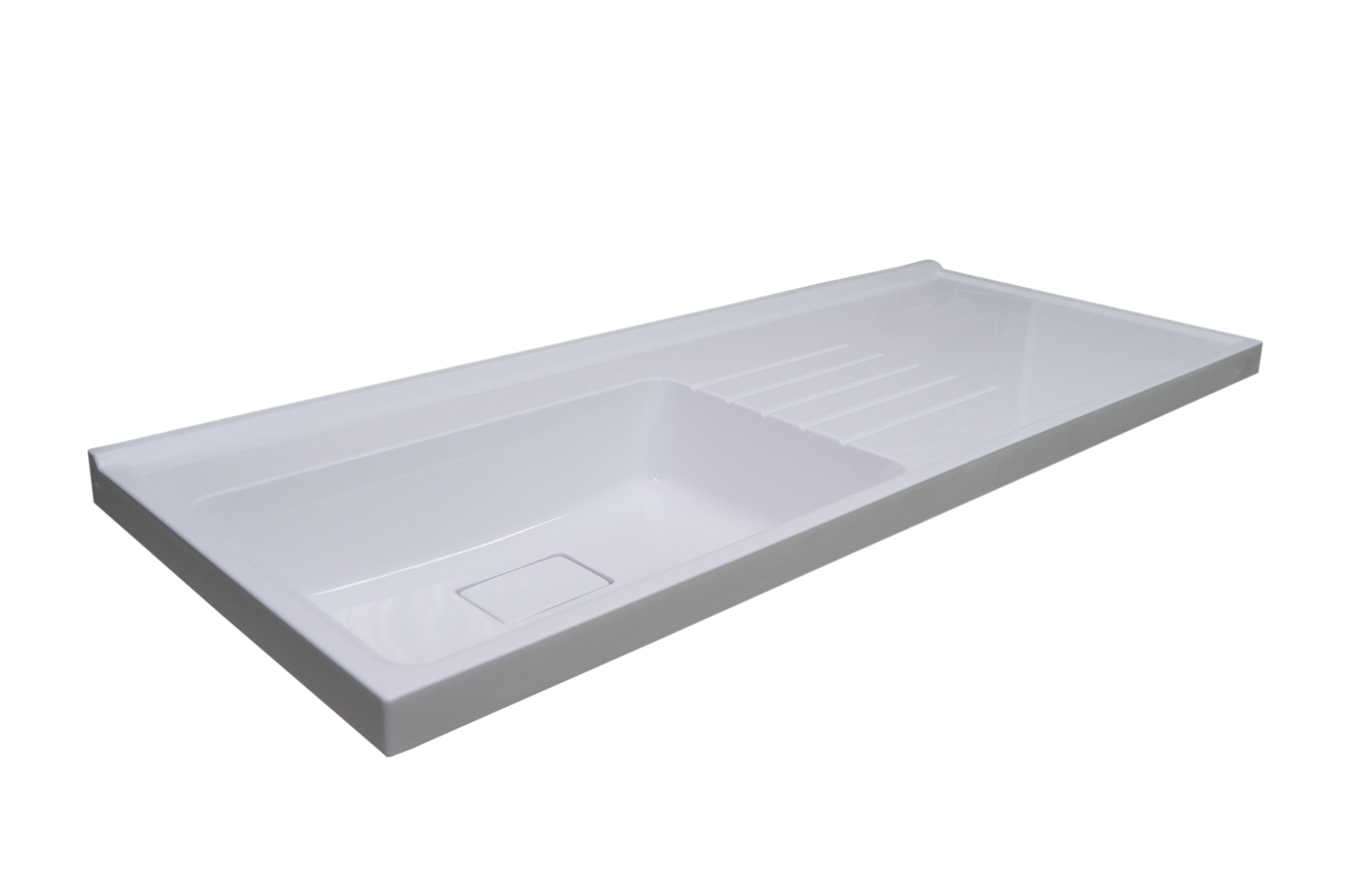 Раковина Mira 1200L из литьевого мрамора