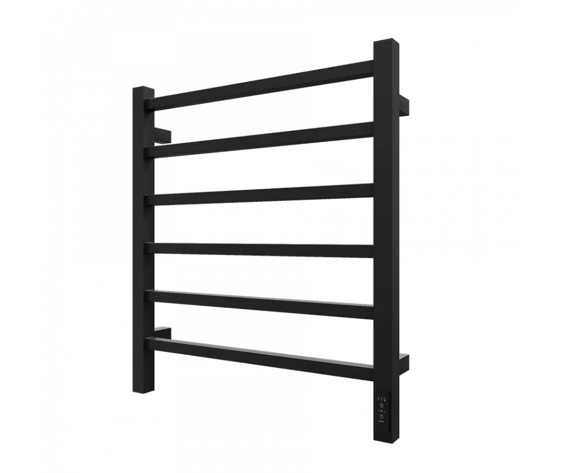 Изображение товара Электрический полотенцесушитель Grois Alex GR-101 600x400 мм 75 Вт черный с терморегулятором