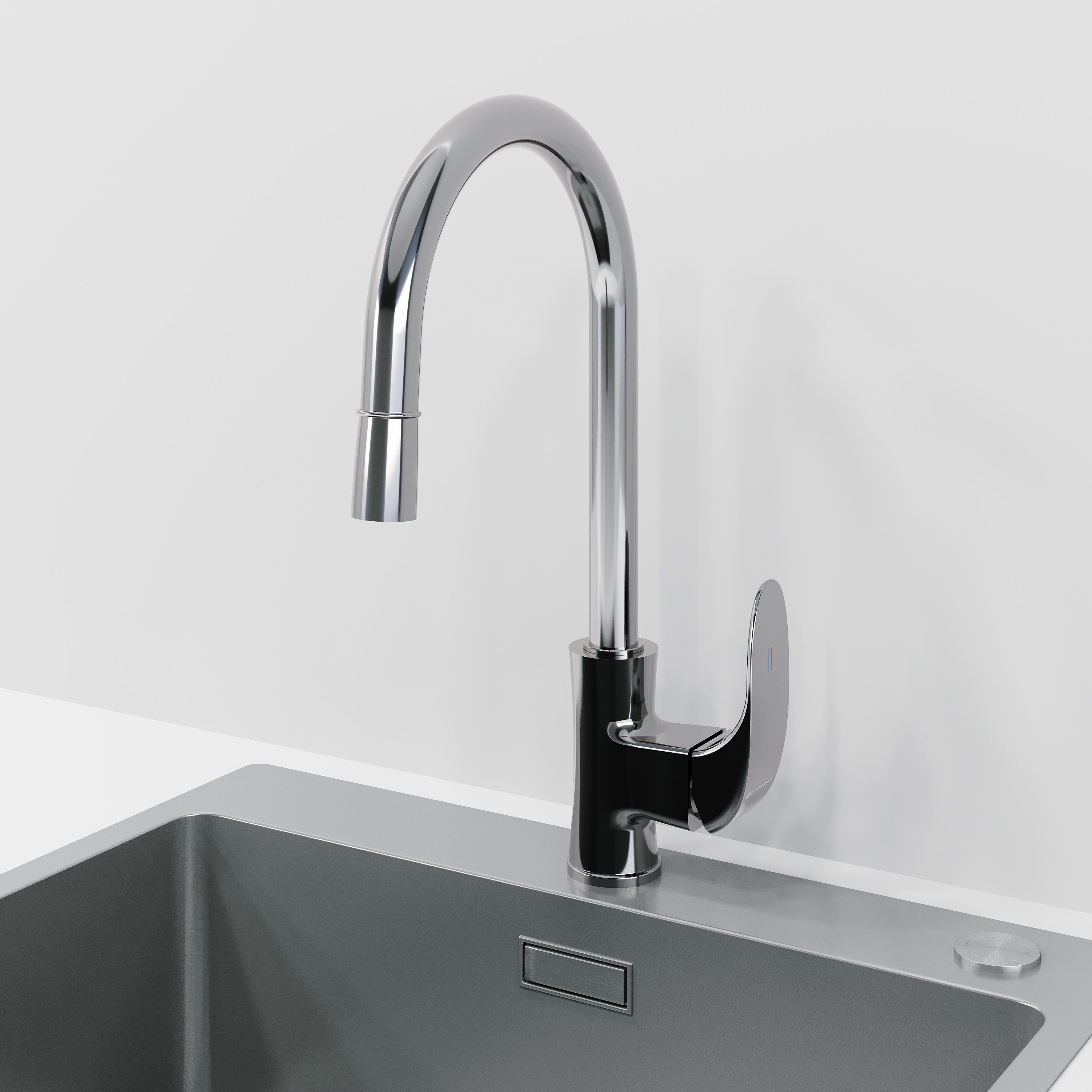 Изображение товара Смеситель для кухни однорычажный LAPARET LISERA хром 21.6 см