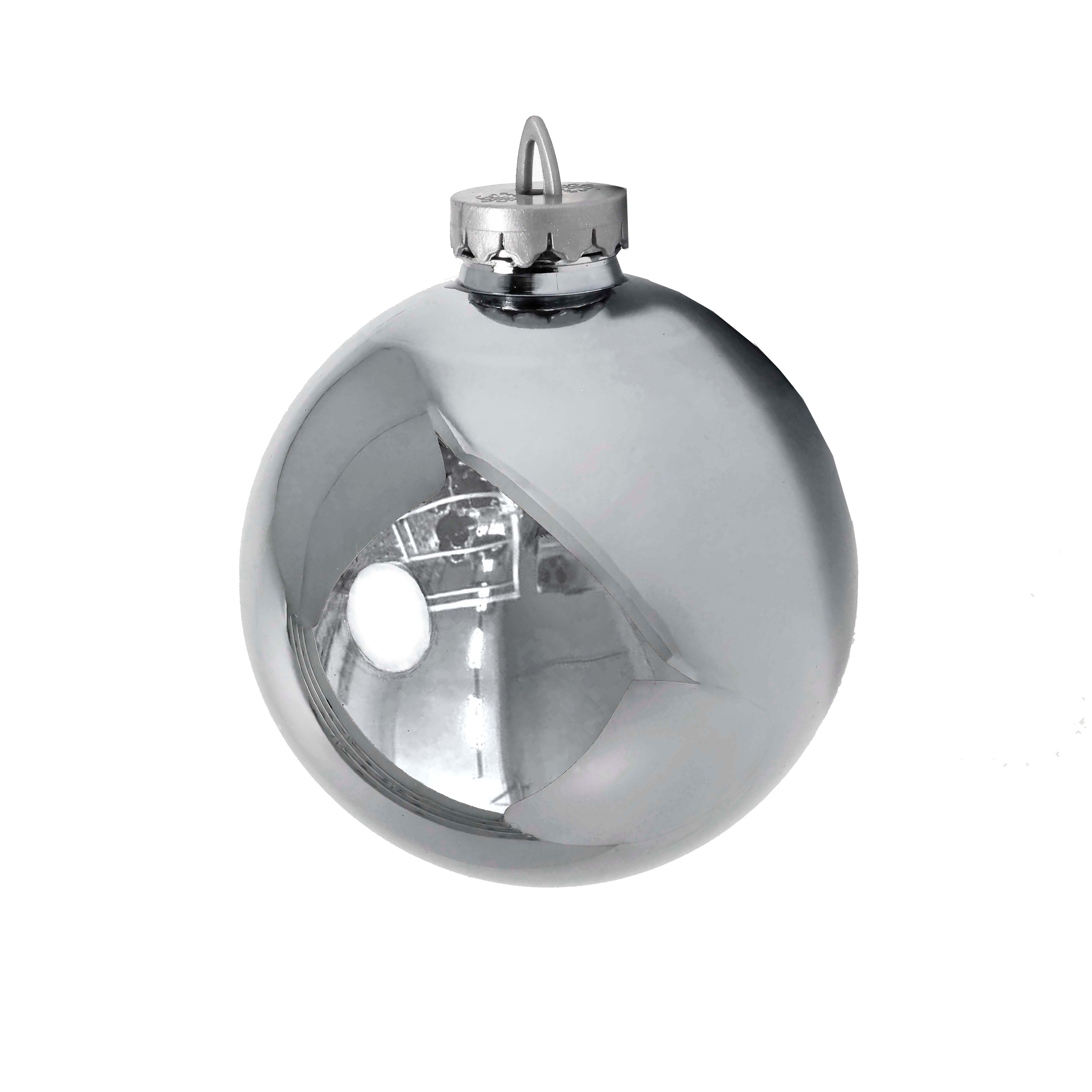 Изображение товара Шар ø15 см пластик серебряный