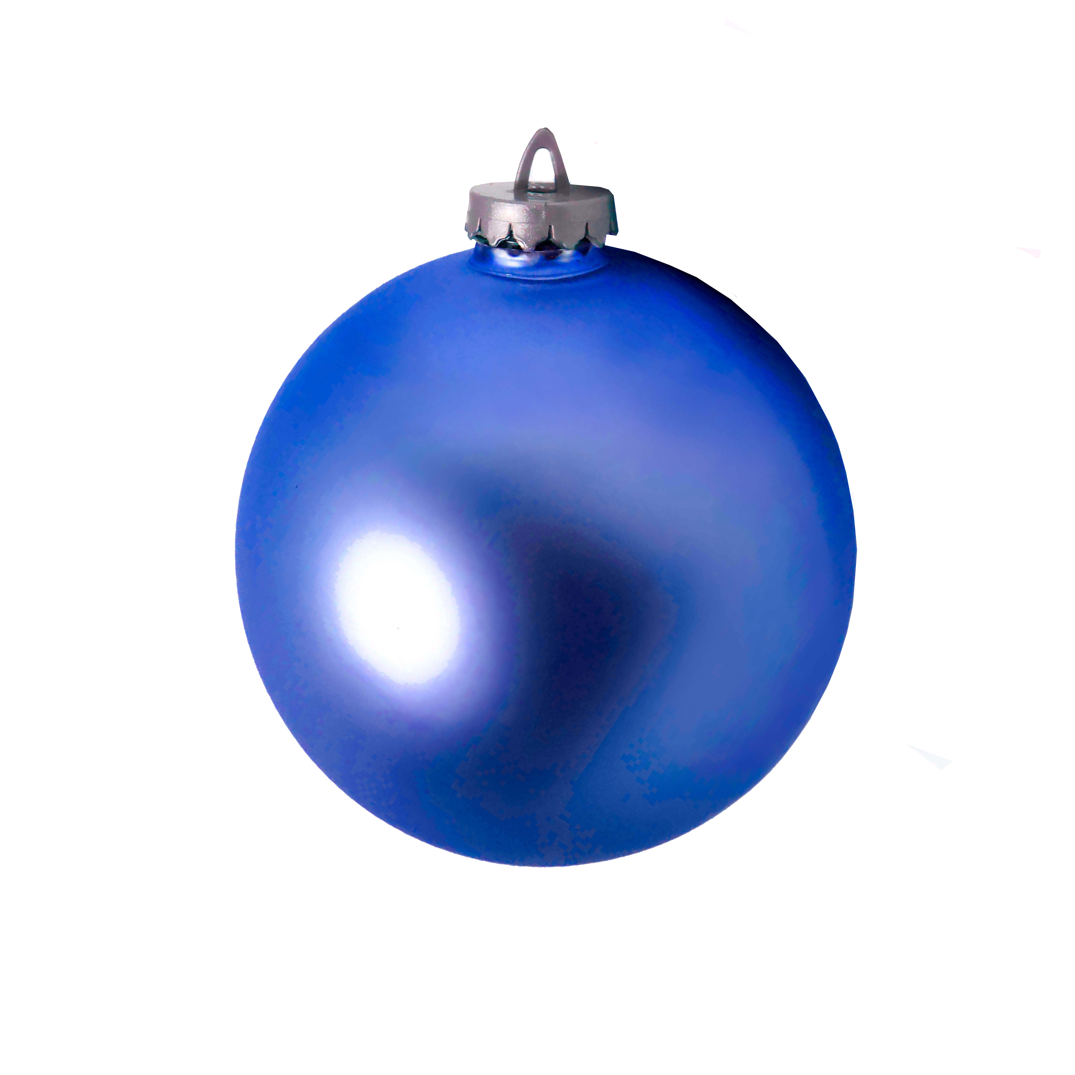 Изображение товара Шар ø24 см пластик синий матовый