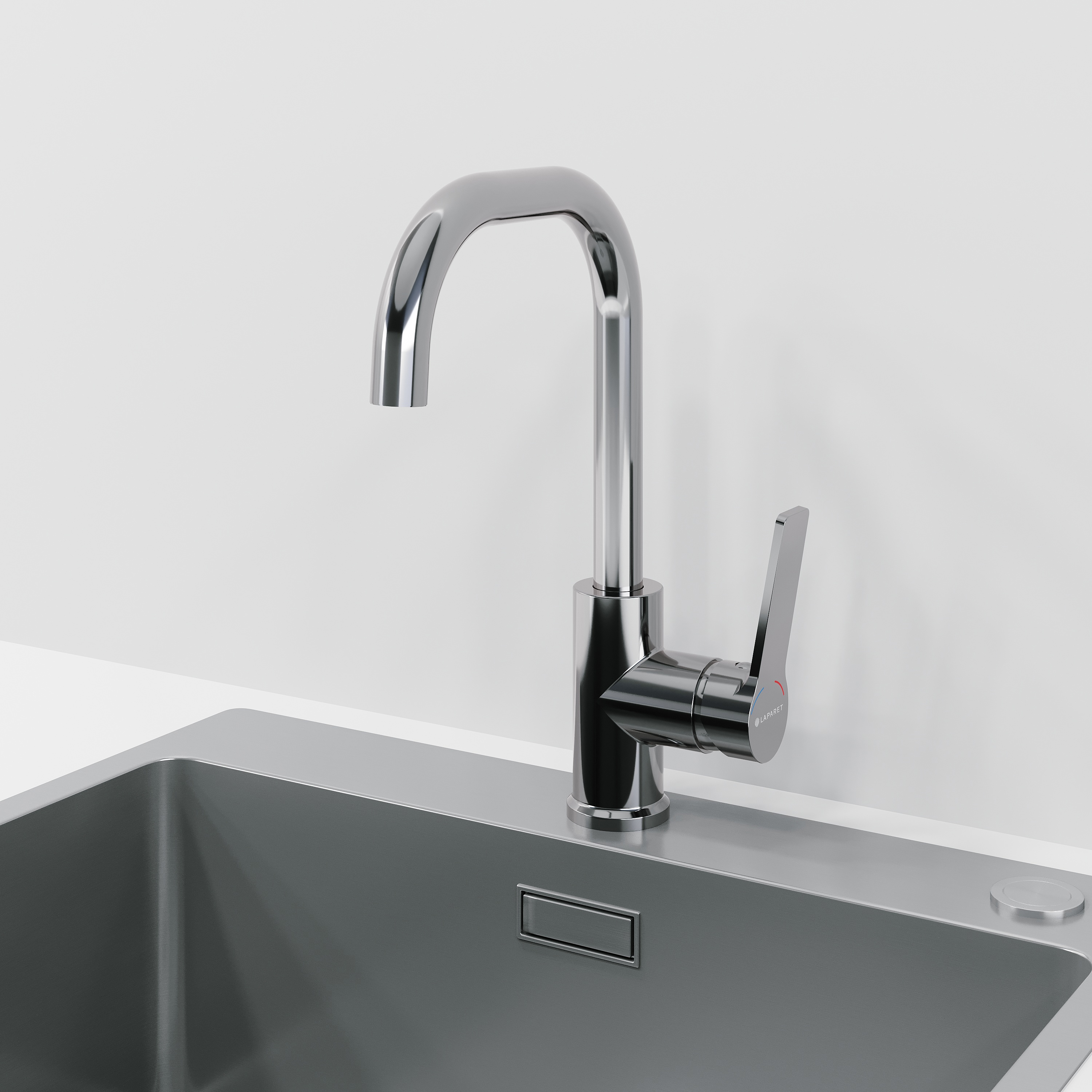Изображение товара Кухонный смеситель однорычажный LAPARET NOBIA хром 22.4 см для кухни