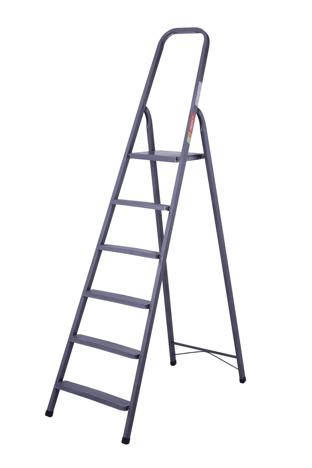 Изображение товара Стремянка стальная Ladderbel STR-ST-6 6 ступеней для дома и ремонта
