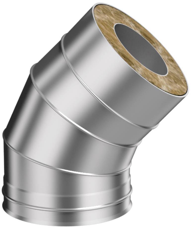 Изображение товара Сэндвич-колено Металлик и Ко 135° D120x200 мм 430/0.8 мм