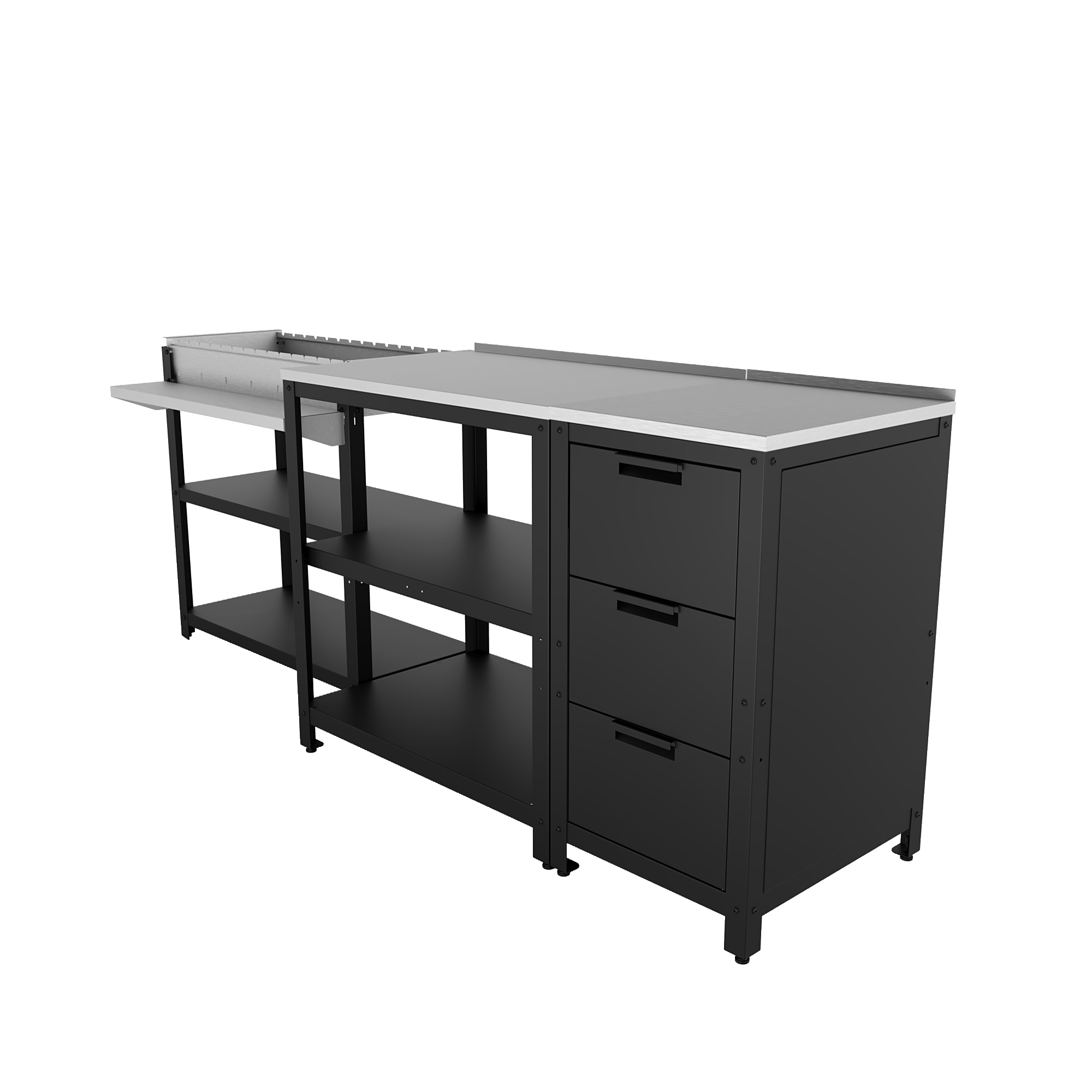 Изображение товара Комплект с мангалом Гастрономия Veranda сталь 58x224x92 см
