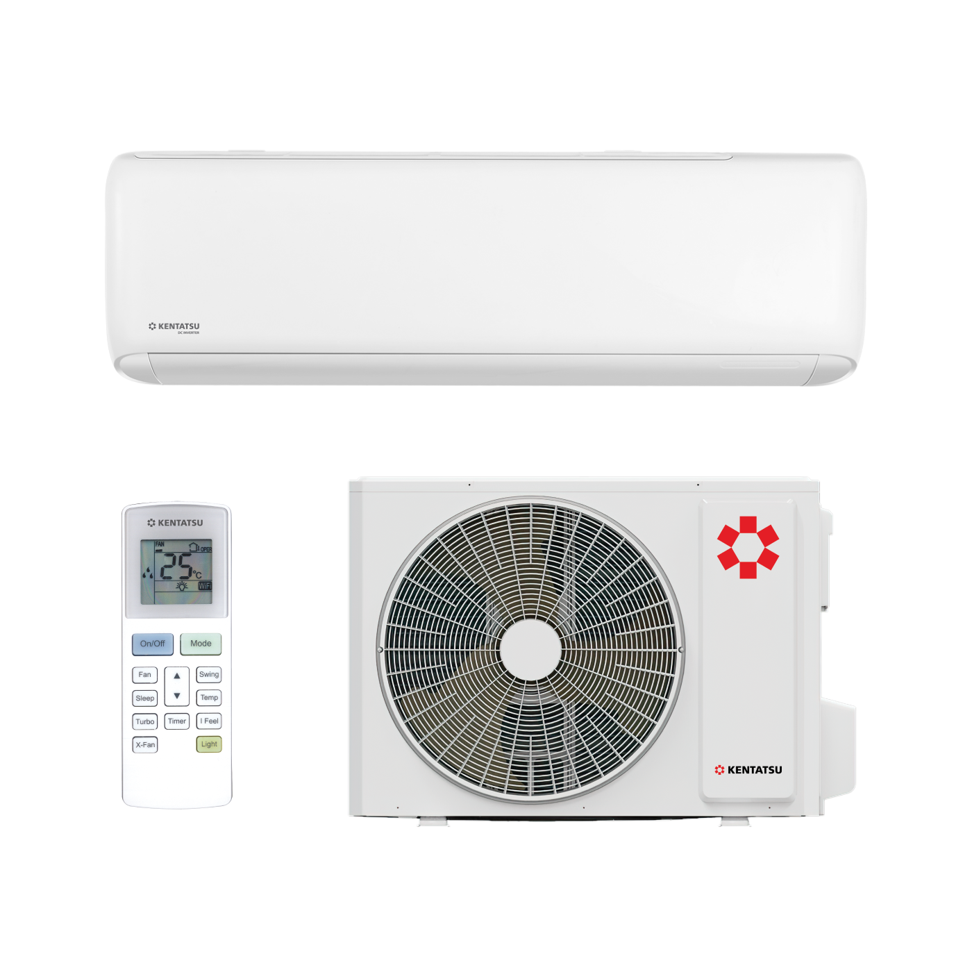 Изображение товара Сплит-система инверторная Kentatsu TIBA KSGTI21HZRN1/KSRTI21HZRN1 7K BTU охлаждение/обогрев с Wi-Fi