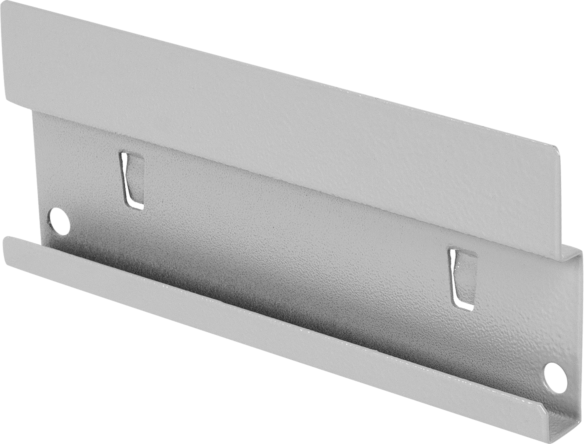 Изображение товара Держатель пластикового ящика 20x1x9 см из стали серого цвета