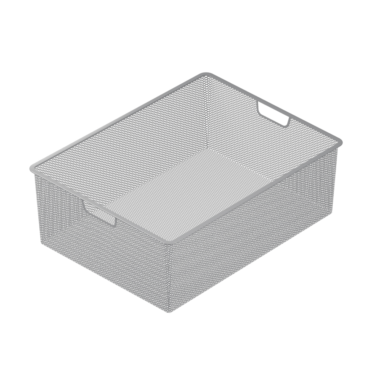 Изображение товара Корзина сетчатая для системы Larvij 55.5x18.5x41 см цвет алюминий