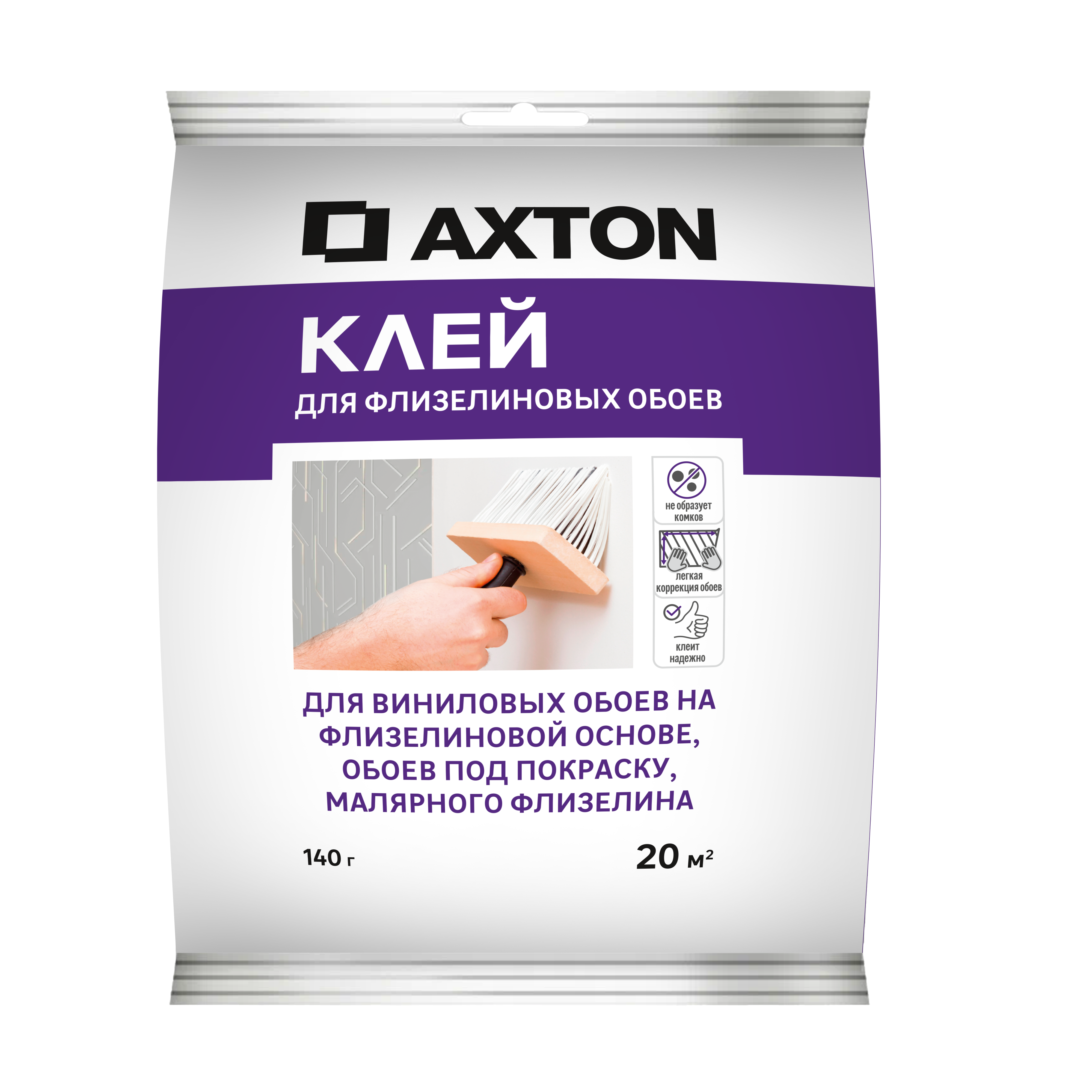 Клей для флизелиновых обоев Axton 20 м² 140 гр
