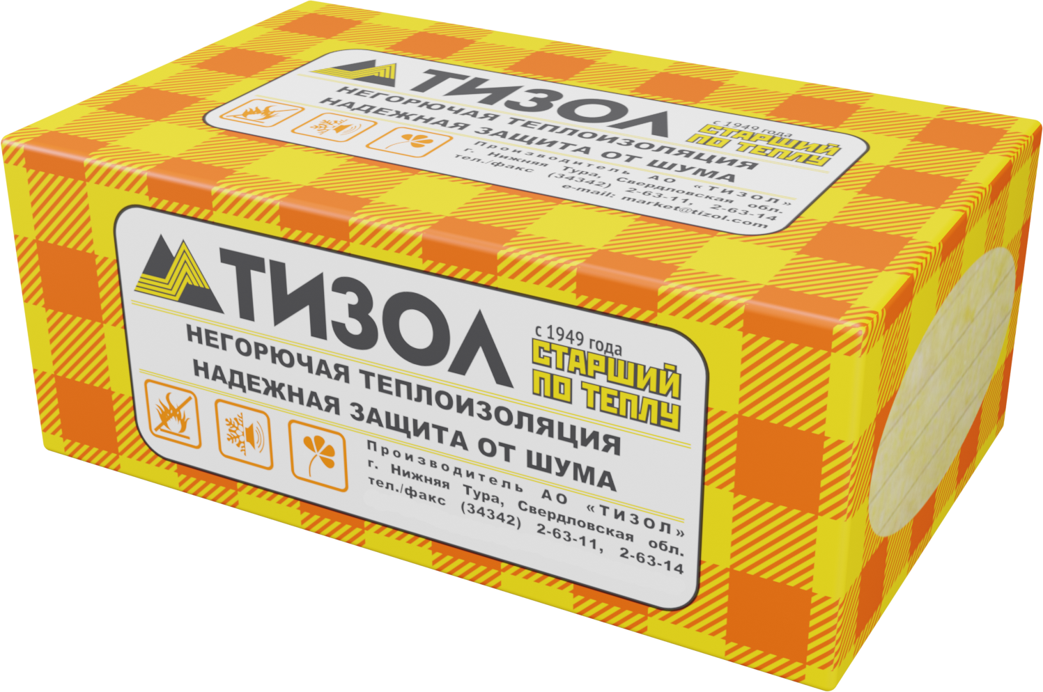 Утеплитель Тизол Фасад 100 100 мм 3 плит 600x1000 мм 1.8 м² ️ купить по ...