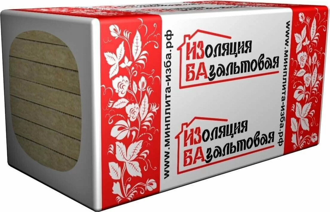 Утеплитель Изба Стандарт 50 мм 12 шт 600x1000 мм 7.2 м²