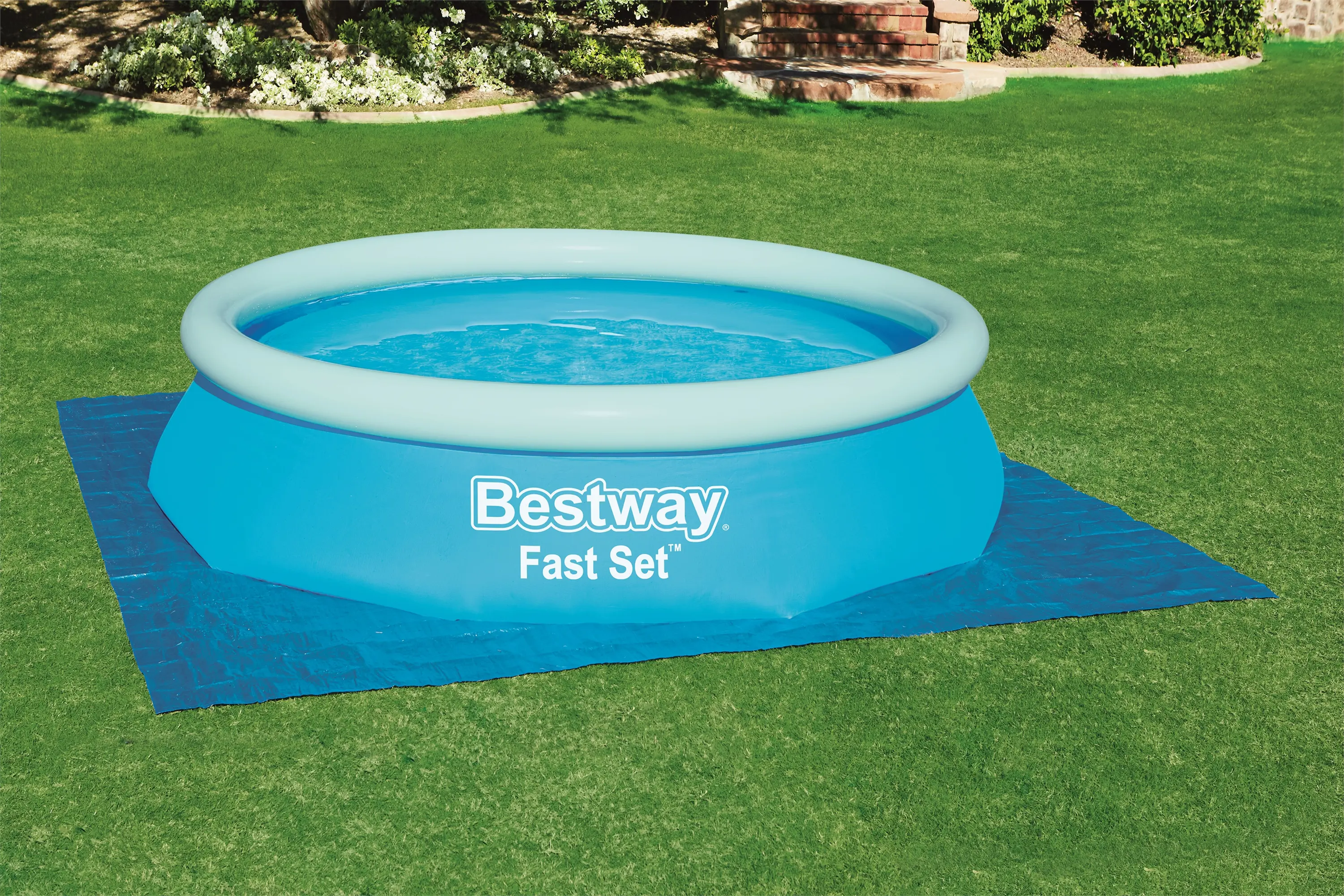 Подложка для бассейна Bestway 58001 полиэтилен 335x335 см цвет синий - 2