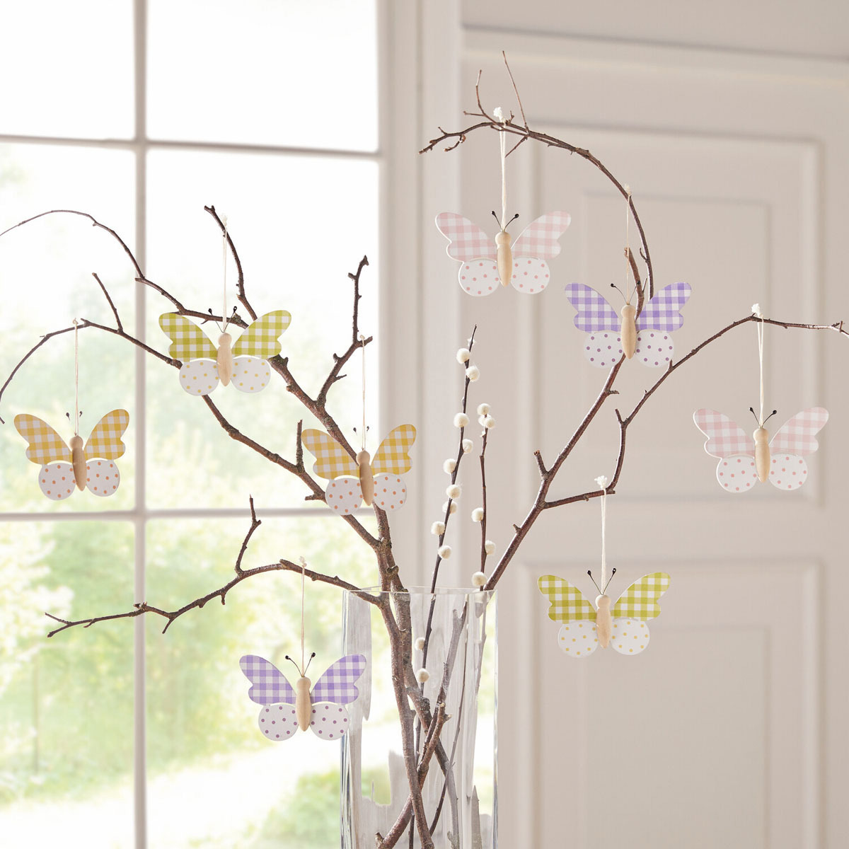 Изображение товара Подвесные украшения Бабочки 8 штук