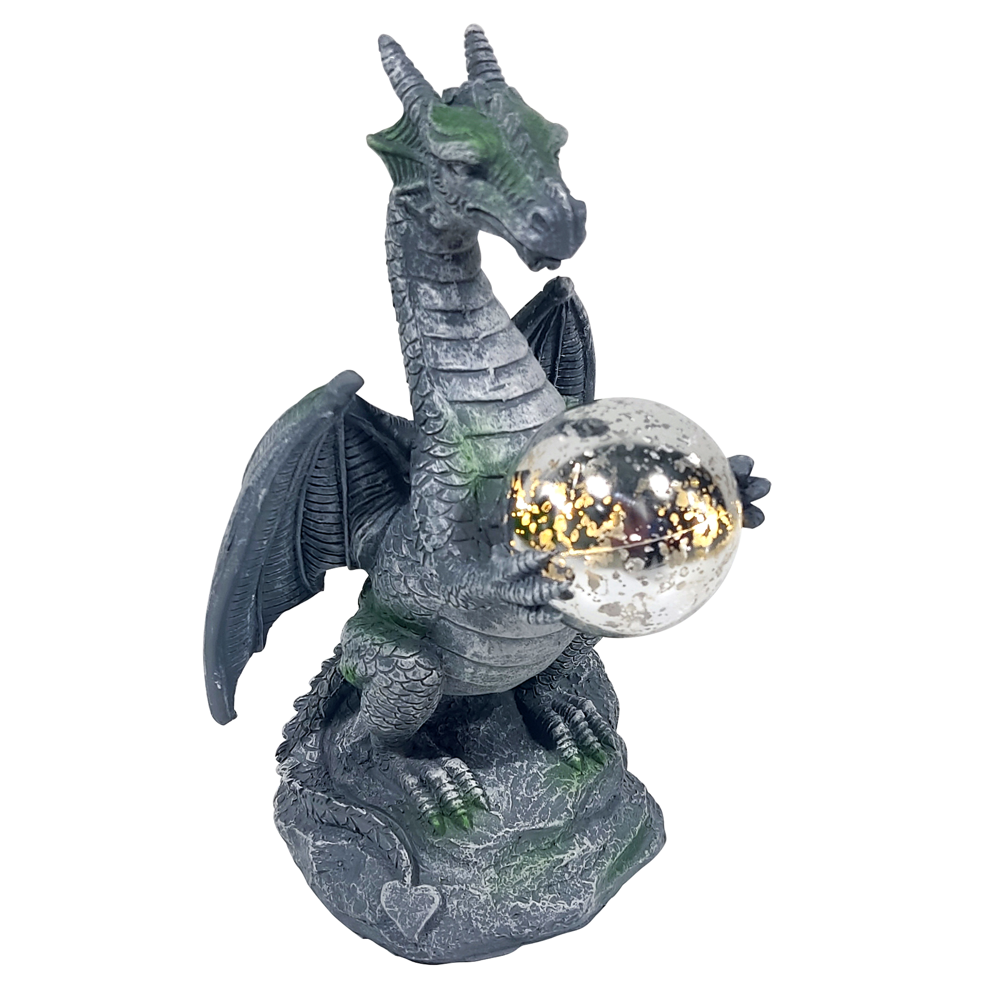 Изображение товара Фигура садовая Дракон с шаром полирезин 25.5x11.5 см