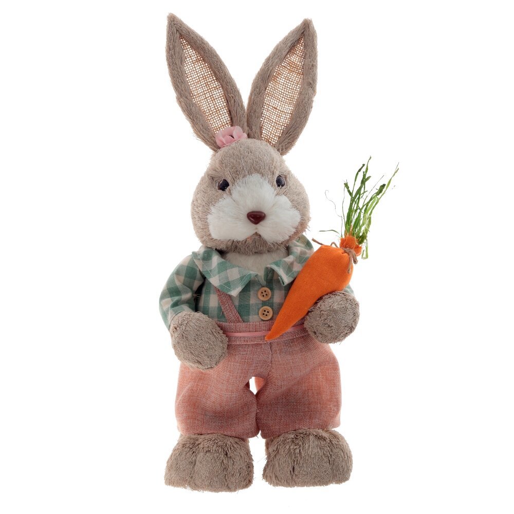 Изображение товара Фигурка декоративная Заяц 796893 17x14x39 см ПВХ цвет розовый