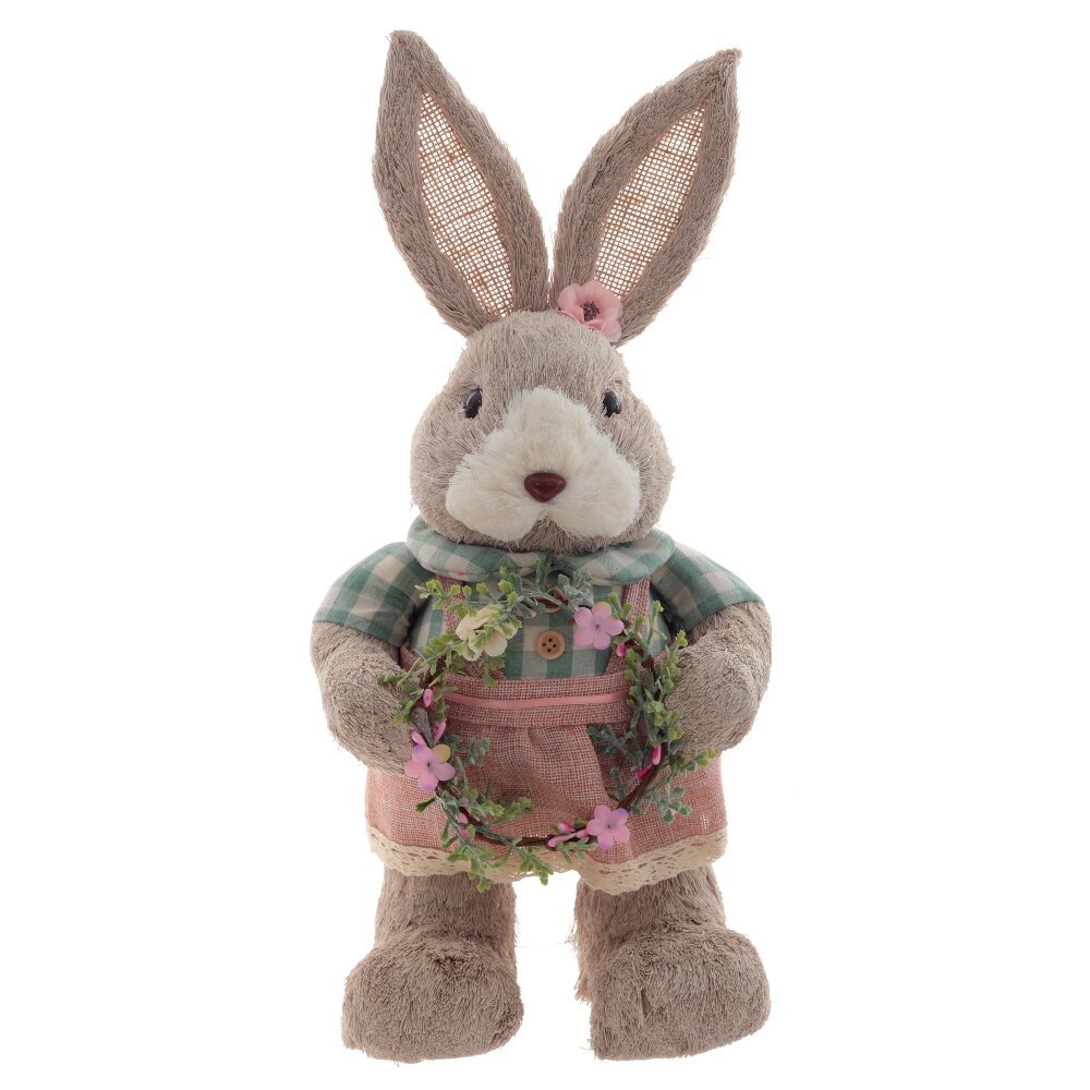 Изображение товара Фигурка декоративная Заяц 796894 20x14x41 см ПВХ цвет розовый