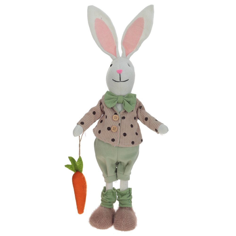 Изображение товара Игрушка набивная Заяц 797345_1 15x11x48 см ПВХ цвет зеленый