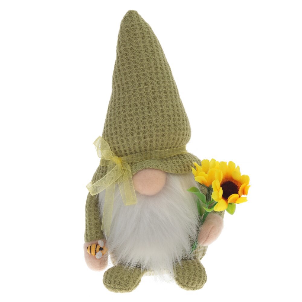 Изображение товара Декоративная игрушка Гном 800217_1, ПВХ, 18 см, зеленый