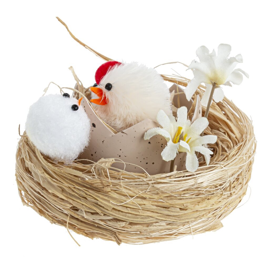 Изображение товара Гнездо пасхальное декоративное 795522 — разноцветное, ПВХ, 7.5 см