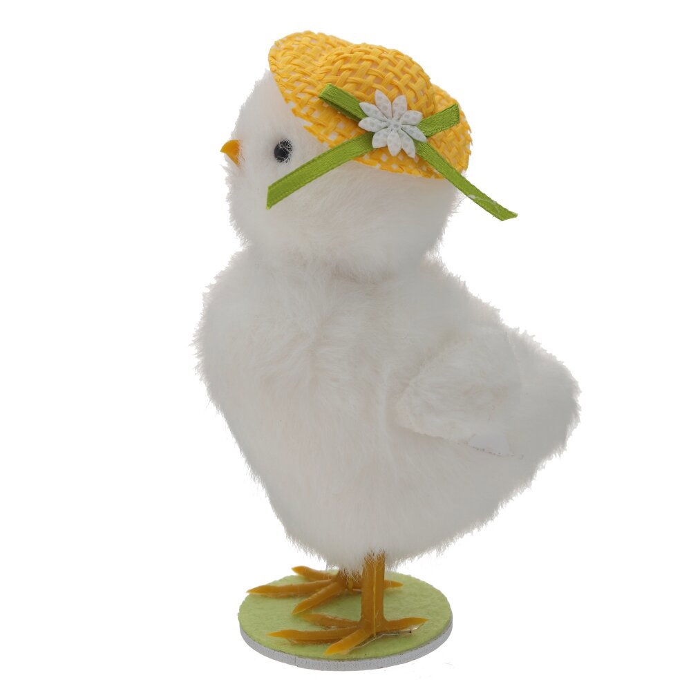 Изображение товара Фигурка Цыпленок декоративная 7x6x11 см — белая, Россия