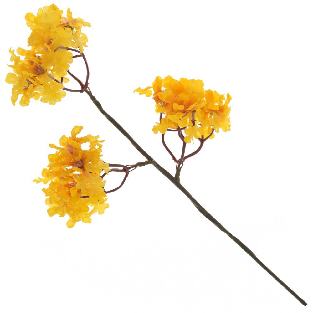 Изображение товара Цветок искусственный 795437 12x12x30 см ПВХ/текстиль цвет желтый