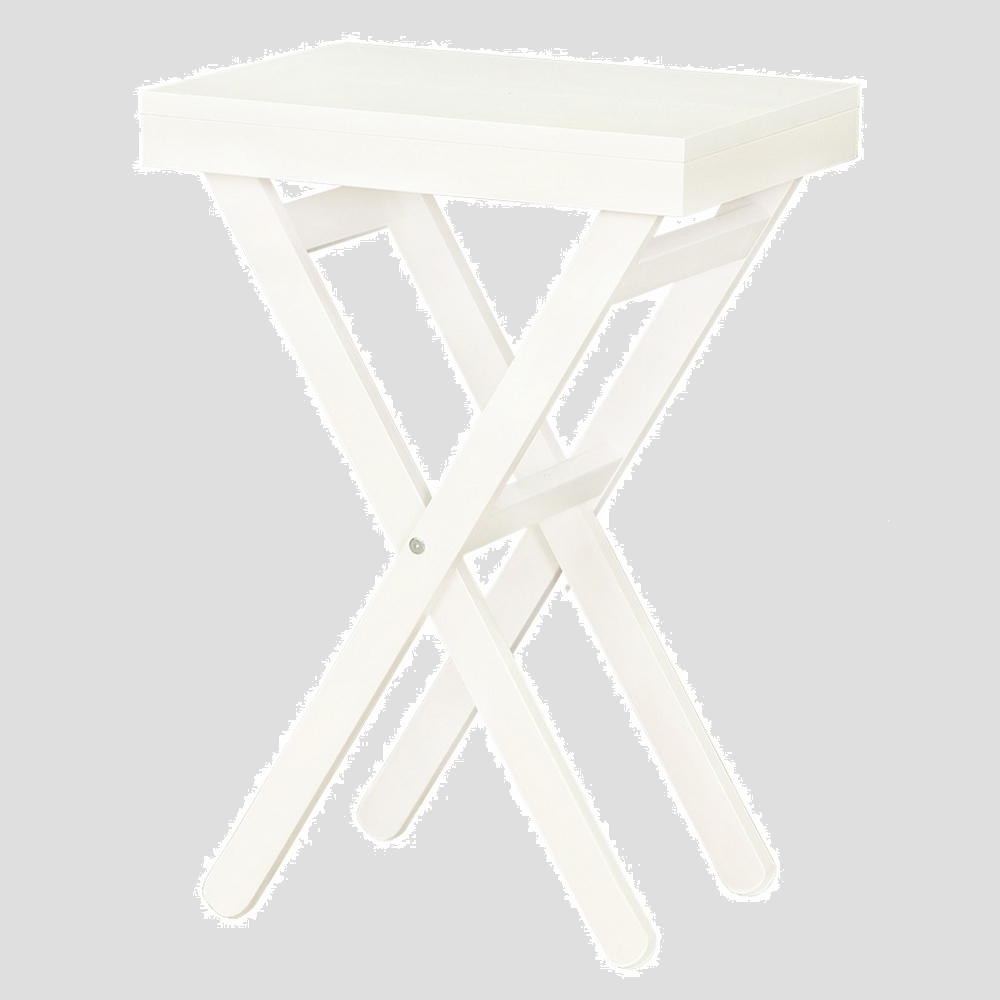 Изображение товара Нераздвижной складной садовый стол Элегия УТ-00104932 белый 35x50x66 см из дерева